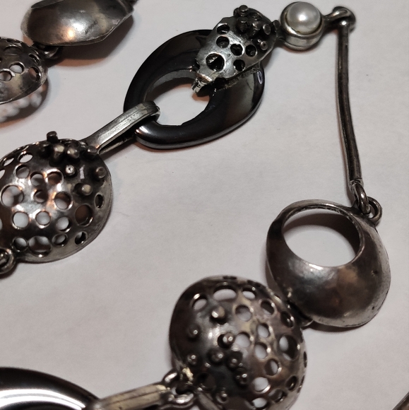 Modernist Long Necklace by Sonia Ferland Osmose - Picture 9 of 15